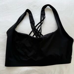 Lululemon athletica flexy flex black strappy yoga bra